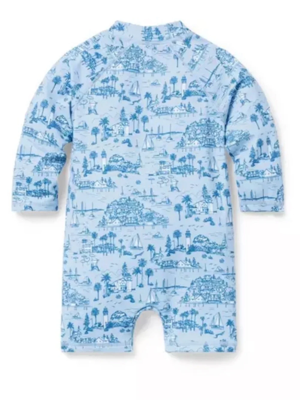 Janie and Jack Baby Island Toile Rash Guard Swimsuit